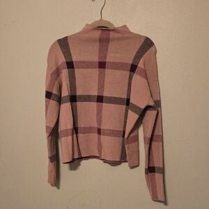 Plaid Pink Sweater for Women
